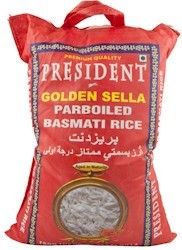 President Golden Sella Parboiled Basmati Rice 10 kg.