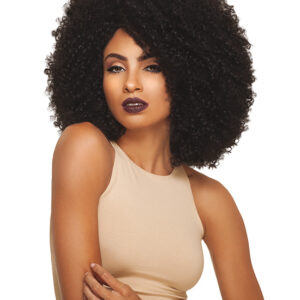 Perücke Afro Kunsthaar Synthetik  Lace  Front Wig 4a Kinky Big Beautiful Hair