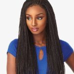 Perücke Rastazöpfe Kunsthaar 4×4 Lace wig Senegal Twist Braids