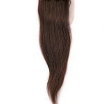 100% Echthaar Virgin Brazilian Human Hair Closure Natural „Straight“