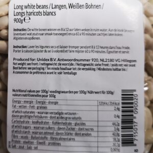 Valle Del Sole Alubia White Beans White Beans Haricot Blanc 900g