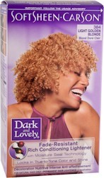 Dark and Lovely Color 384 Light Gold Blond.