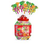 BON BON BUM ASSORTED LOLLYPOP JAR 100xBon Bon Bum assorted lollypop with Gum