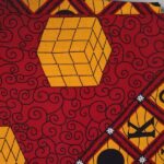 African Wax Afrikanischer Wax-Stoff Print Dekostof  6Yard
