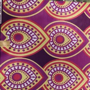 African Wax Afrikanischer Wax-Stoff Print Dekostof 6Yard